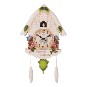 Fairy's Castle Cuckoo <b>Clock</b> Battery Powered House Shaped Wall <b>Clock</b> Hourly Chime Decorative Home Decoration - Product Image 5
