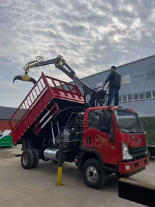 Camion benne à grappin autochargeur robuste HOWO Homan avec grappin articulé pour le transport de déchets de bois - Product Image 4
