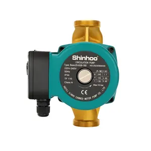 Shinhoo Basic 25-8sb-180热水循环泵制造热水黄铜泵体再循环增压泵