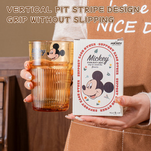 Vaso <span class=keywords><strong>de</strong></span> Vidrio <span class=keywords><strong>de</strong></span> 360 ml <span class=keywords><strong>de</strong></span> la Serie Mickey <span class=keywords><strong>de</strong></span> Disney, Taza para Agua, Café y Leche, para Oficina, Hogar, Regalos y Té <span class=keywords><strong>de</strong></span> la Tarde - Product Image 4