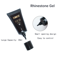 FZANEST Personnaliser 30Ml Strass Gel Dans Le Tube Manucure 3D gemme gel colle diamant bâton brillant colle gel ongles SET