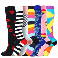 Chaussettes de Compression pour femmes et hommes, Anti-Fatigue, Golf, Rugby, soulagement de la douleur, genou, bas hauts, 15-20 MmHg, gradué