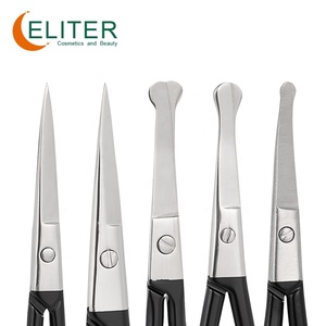 Tijeras de manicura de acero inoxidable con hoja curvada Eliter, tijeras negras para manicura, tijeras para uñas, Tijera para uñas - Product Image 2