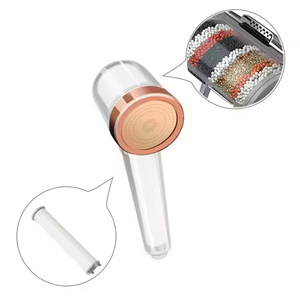 Cabezal de Ducha Filtrante de Alta Presión YF de 9 Etapas con Bolas de Algodón PP y Minerales, Diseño Moderno, para Cuidado de la Piel y el Cabello, OEM - Product Image 2