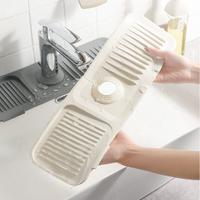 Yongli cuisine évier garde-boue 5 ° pente Silicone tapis de drainage pour cuisine porte-éponge séchage comptoir robinet poignée plateau tapis