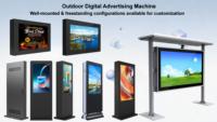 Kiosque interactif tactile LCD d'extérieur 32 49 55 65 pouces, indice de protection IP55/IP56, avec écran anti-reflet haute luminosité pour la publicité