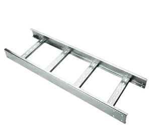 Customized strong current weak 300mm rung space aluminum frp trunking ladder type cable tray