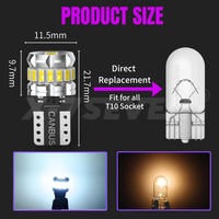 X-7SEVEN T10 LED-Lampen Super Bright W5W WY5W 3014 SMD 400Lm Canbus Auto Park lichter Auto Dome Lampe Weiß Rot Bernstein Eisblau