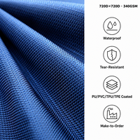 Tissu Oxford 100% Polyester 1680D 3+1 Résistant à l'Eau pour Produits d'Extérieur pour Filles, Bagages, Tentes, Auvents, Sacs à Dos, PU, PVC, TPU