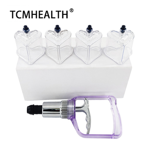 Juego de ventosas de plástico con forma de corazón o estrella de calidad superior, 4 tazas, juego de ventosas de succión al vacío para PC, terapia de masaje - Product Image 3