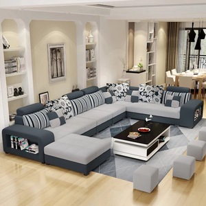 Sofás Modernos para Sala de Estar, 5, 6, 7, <span class=keywords><strong>8</strong></span> Plazas, Sofás de Tela, Conjuntos de Muebles para Sala de Estar - Product Image 2