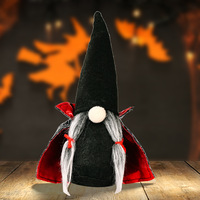 Décorations de fête d'Halloween à quantité minimale de commande basse Décor de gnomes Vampire Duckula avec crocs et cape noire