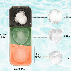 Bán Buôn Cấp Thực Phẩm Rose <span class=keywords><strong>Shape</strong></span> <span class=keywords><strong>Ice</strong></span> Ball Khuôn Rose Flower <span class=keywords><strong>Ice</strong></span> <span class=keywords><strong>Cube</strong></span> Sinh Thái Thân Thiện Với Silicone <span class=keywords><strong>Ice</strong></span> <span class=keywords><strong>Cube</strong></span> Khay Với Nắp - Product Image 3