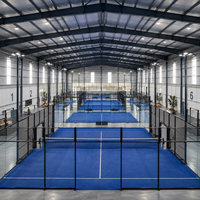 Konstruksi Arena Komersial Lapangan Padel Indoor Tanpa Tiang, Bentangan Lebar, Ketinggian Bebas