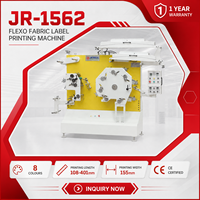 Machine d'impression flexographique haute précision JR-1562, imprimante multi-couleurs pour rubans textiles, pour étiquettes de vêtements tissées