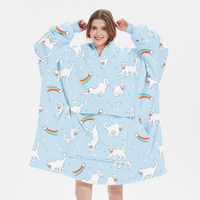 Hoodie couverture Sherpa unisexe surdimensionné, 100% polyester, style animalier, impression personnalisable, doux, chaud, anti-boulochage, pour l'extérieur, fabriqué en Chine