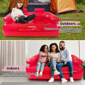 Camping en plein air PVC Film Chaise Salon Épais Air Canapé Bulle Transparent Gonflable Canapé - Product Image 6