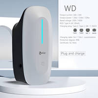 Estación de Carga para Vehículos Eléctricos Zencar AC, 40A, 9.6kW, Conector Tipo 1 NACS, Wallbox Inteligente para Carga Doméstica y Comercial
