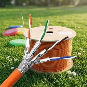 <span class=keywords><strong>สาย</strong></span>เคเบิลอีเธอร์เน็ต Cat7a Cabo BC 4PR 0.58 มม. 0.57 มม. Cat7a Cat7 <span class=keywords><strong>Cat8</strong></span> SFTP ทองแดง <span class=keywords><strong>สาย</strong></span><span class=keywords><strong>แลน</strong></span>เครือข่าย LSZH B2ca Dca Eca - Product Image 1