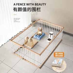 Metal Pet Cage Fence Rectangle Expandable Indoor Dog Enclosure Breathable <b>Small</b> To Medium Sized - Product Image 2