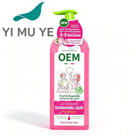Détergent enzymatique dégraissant rapide pour fruits et légumes, marque privée OEM, parfum pêche et réchauffant, vente en gros