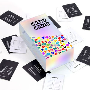 Vente <span class=keywords><strong>en</strong></span> gros d'usine personnalisée de cartes de <span class=keywords><strong>jeu</strong></span> holographiques laser de bonne qualité avec <span class=keywords><strong>questions</strong></span> de table imprimées sur papier d'échange - Product Image 2