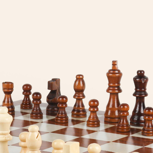 Bán buôn xách tay bằng gỗ Cờ vua trò chơi gấp quốc tế cờ vua Set Board Đảng trò chơi - Product Image 5