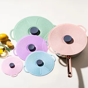 Couvre-aliments universel en silicone auto-scellant réutilisable pour bols, casseroles et poêles, pour conserver les aliments frais - Product Image 5