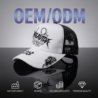 Gorras Trucker Originales Personalizadas con Visera Curva Ajustable y Bordado 3D, Fabricante ODM OEM DT, con Bordado Personalizado