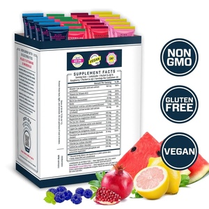 Polvere Multivitaminica Energetica e Idratante <span class=keywords><strong>in</strong></span> Bustine, Confezione Assortita, Mix per Bevanda Elettrolitica Quotidiana con Estratti Vegetali - Product Image 3