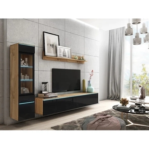 Meuble TV et Table Basse de Salon Moderne Nordique avec 6 Étagères <span class=keywords><strong>DECOHOME</strong></span> - Product Image 5