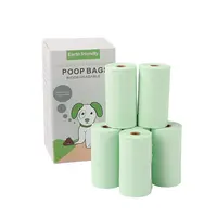 Dierbenodigdheden Maïszetmeel Biologisch Afbreekbaar Plastic Hond Kak Zakken Doos Private Label Puppy Roll Hond Kak Tassen Scented Pet Kak tas