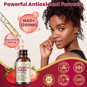 Vente en gros de suppléments pour la croissance des cheveux NAD + liposomal, antioxydants liquides oraux aromatisés à la fraise adultes hommes femmes Solilan - Product Image 2