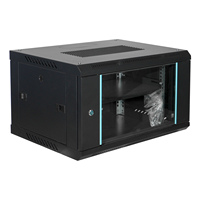 Armoire serveur murale en acier laminé à froid de 19 pouces 9U, économiseur d'espace, rack réseau