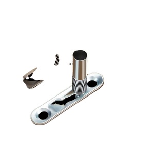 Connecteur élastique 2-en-1 sans perçage pour panneau invisible, bouton poussoir pour armoire en acier, glissière dissimulée pour meuble - Product Image 2