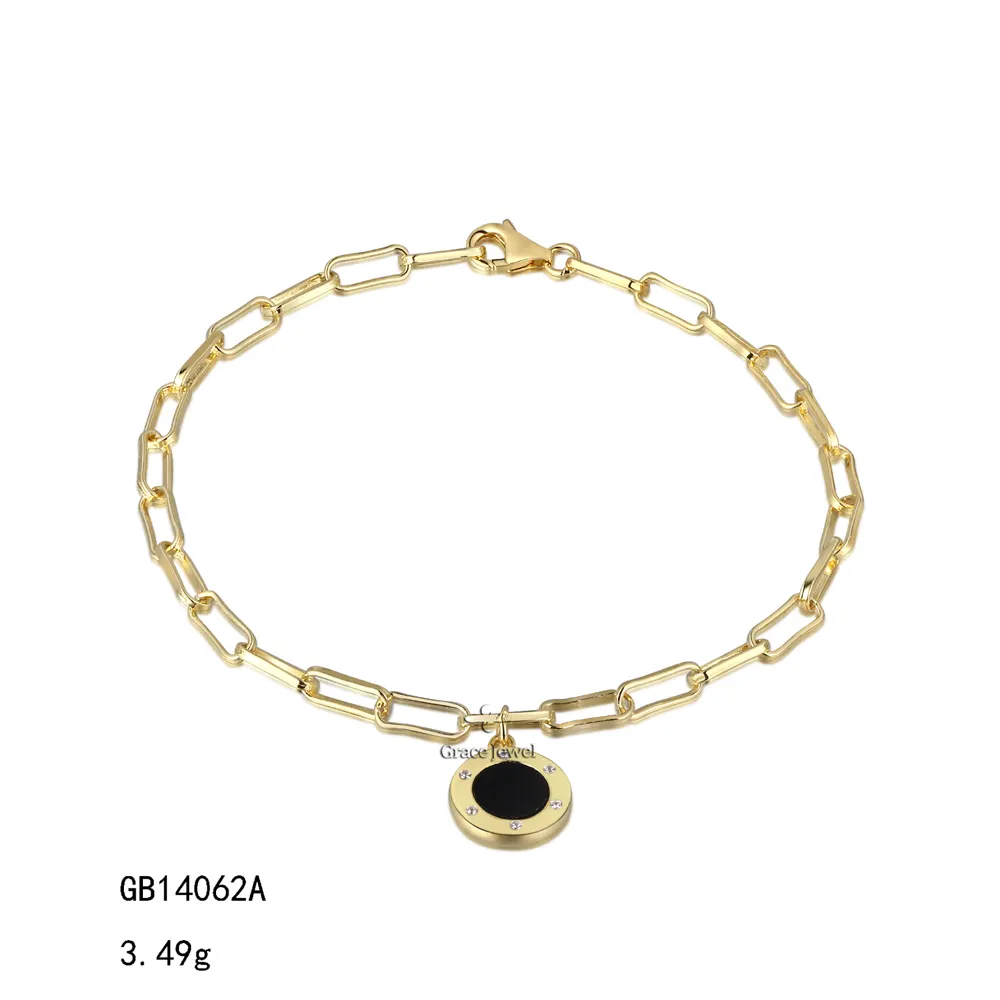Grace Gold Chain Designer Sterling Silver 925 Charm Luxury Bracelet For Women