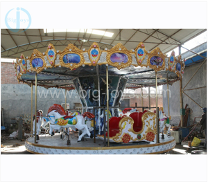 Popular Amusement <strong>Park</strong> Rides 16 Seats Mobile Carousel with Trailer for Kids on Sale - Product Image 4