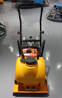 Pilonneuse à essence OUDI, moteur 6,5 CV, compresseur vibrant 4 kW, jaune, pour usage en construction neuve, longue durée de vie