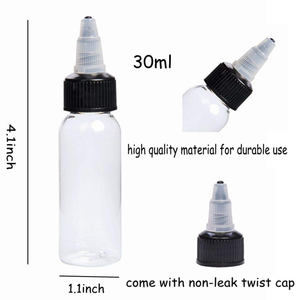 Plastic Manufacture 2oz 4oz 8oz 10oz 16oz Plastic <b>Bottles</b> with Twist Top Cap for Paint Ink Screw Cap <b>Squeeze</b> <b>Bottle</b> - Product Image 6
