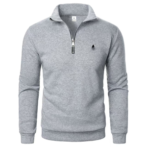 <span class=keywords><strong>Felpa</strong></span> con Cappuccio Oversize da <span class=keywords><strong>Uomo</strong></span> Autunno-Inverno con Mezza Zip e Collo Alto, 100% <span class=keywords><strong>Cotone</strong></span>, Trendy per Tutte le Stagioni # RL-1234 - Product Image 4