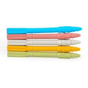 Juguete de Dentición de Silicona con Forma de Cohete, Tubo Hueco, con Cadena de Cuerda, Libre de BPA, Seguro para Masticar, para Bebés de 3 a 12 Meses - Product Image 2