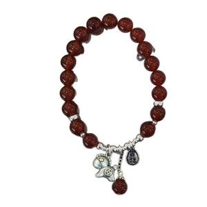 Pulsera de plata S925 con ágata roja y dije de animal para mujer, uso diario, diseño auspicioso, joyería de estilo chino - Product Image 5