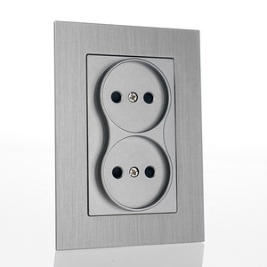 Estándar europeo 220V Rusia enchufe Panel de aluminio 2P enchufe de la UE 16A sin conexión a tierra - Product Image 6