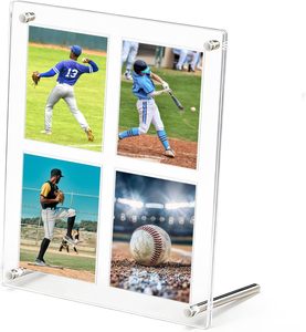 Boîte de rangement et de présentation multifonctionnelle en acrylique transparent avec fermeture à bouton pour cartes de collection - Product Image 1