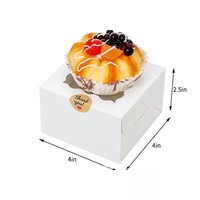 Boîte à confiseries en carton blanc recyclable personnalisée OEM avec languettes de fermeture pour gâteau de fête