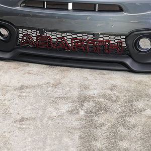 Plastique ABS brillant noir clic Type extérieur extérieur avant gril pare-chocs lettre garnitures accessoire pour <span class=keywords><strong>Fiat</strong></span> <span class=keywords><strong>500</strong></span> Abarth 595 695 - Product Image 5