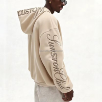 Sudaderas Extra Grandes Premium con Bordado 3D de Fuente Artística Personalizada del Fabricante, Sudaderas para Hombre