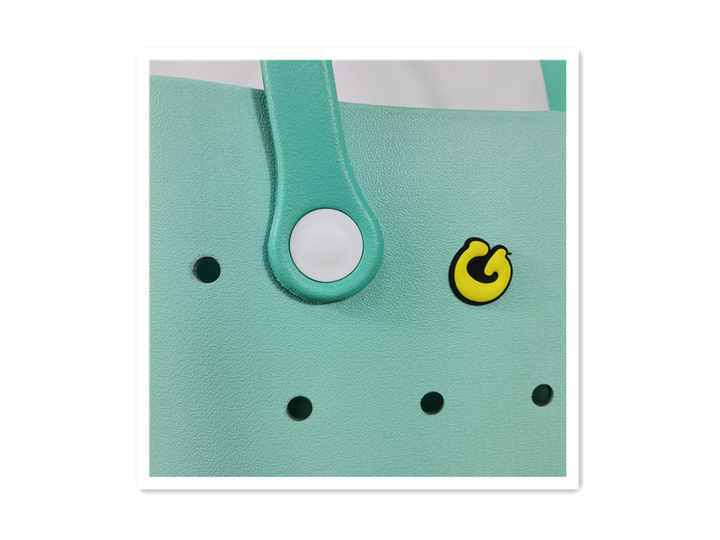 factory wholesale small size charms tote beach bag accessories clog