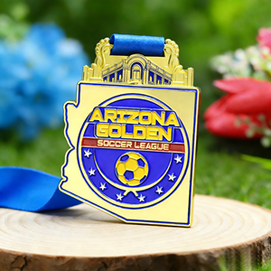 Médailles personnalisées en gros, médailles vierges en alliage de zinc 3D, médailles de marathon, médailles sportives en métal pour le basketball, le football, avec ruban - Product Image 1