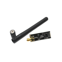 Module émetteur-récepteur RF Tejaite NRF24L01+PA+LNA 2,4 GHz avec interface SPI, portée de 1,1 km et antenne